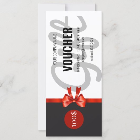 Geschenkgutschein (Vorderseite)