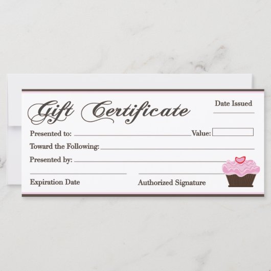 Geschenkgutschein (Rückseite)