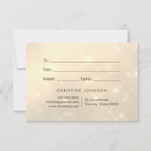 Geschenkgutschein (Rückseite)