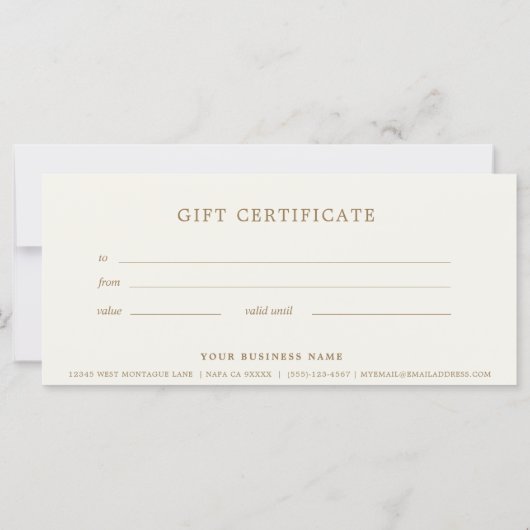 Geschenkgutschein (Rückseite)