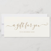 Geschenkgutschein (Vorderseite)