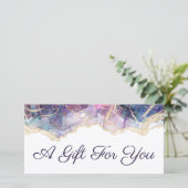 Geschenkgutschein (Stehend Vorderseite)