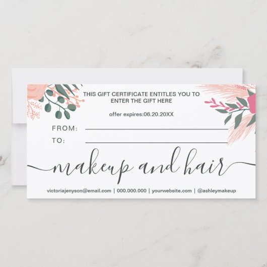 Geschenkgutschein (Rückseite)