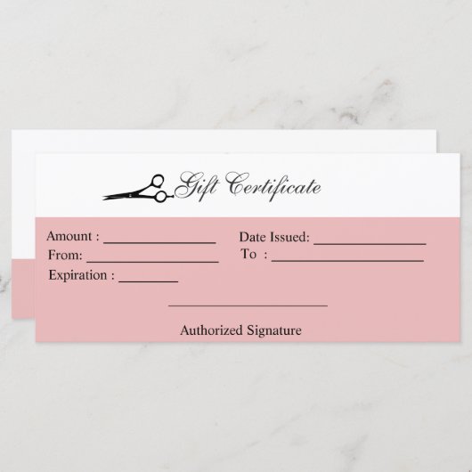 Geschenkgutschein (Vorne/Hinten)