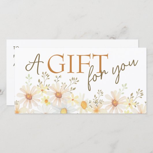 Geschenkgutschein (Vorne/Hinten)