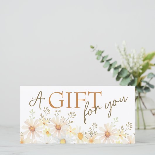 Geschenkgutschein (Stehend Vorderseite)