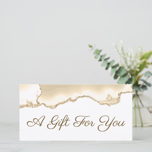 Geschenkgutschein (Stehend Vorderseite)