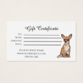 Geschenkgutschein (Vorderseite)