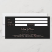 Geschenkgutschein (Rückseite)