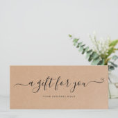 Geschenkgutschein (Stehend Vorderseite)