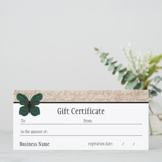 Geschenkgutschein (Stehend Vorderseite)