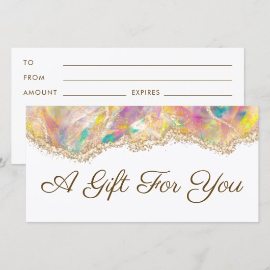 Geschenkgutschein (Vorne/Hinten)