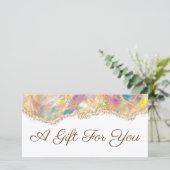 Geschenkgutschein (Stehend Vorderseite)