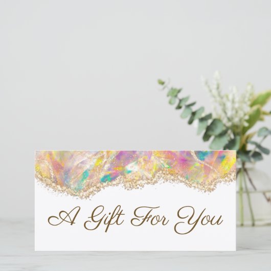 Geschenkgutschein (Stehend Vorderseite)