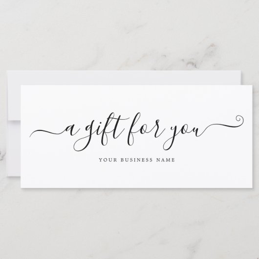 Geschenkgutschein (Vorderseite)