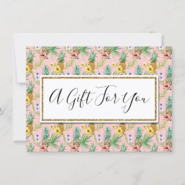 Geschenkgutschein Ananas- und Hibiskus-Blume