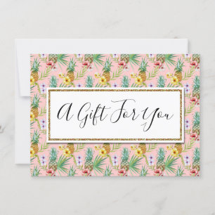 Geschenkgutschein Ananas- und Hibiskus-Blume