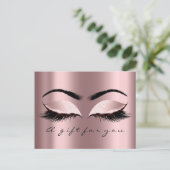Geschenkgutschein Augen Rose Rose Park Makeup Postkarte (Stehend Vorderseite)