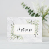Geschenkgutschein aus Marble Greenery (Stehend Vorderseite)