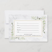 Geschenkgutschein aus Marble Greenery (Rückseite)