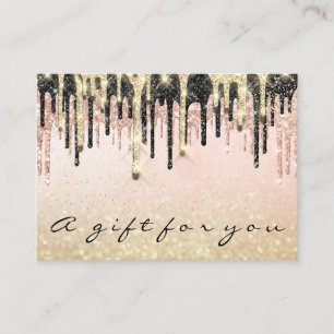 Geschenkgutschein Beauty Shop Haarnails Glam Tropf Visitenkarte