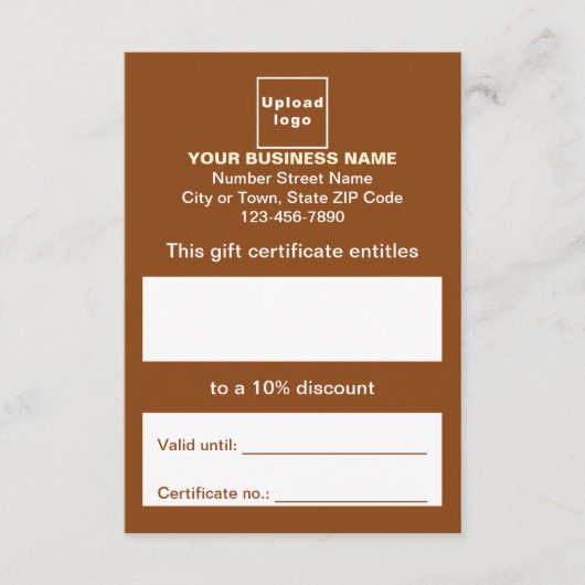 Geschenkgutschein Begleitkarte (Vorderseite)