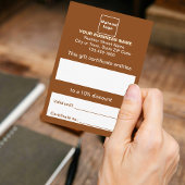 Geschenkgutschein Begleitkarte