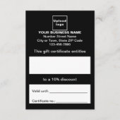 Geschenkgutschein Begleitkarte (Vorderseite)