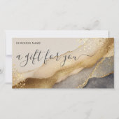 Geschenkgutschein Beige Gutschein (Vorderseite)