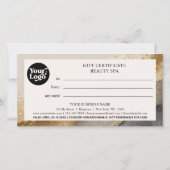 Geschenkgutschein Beige Gutschein (Rückseite)