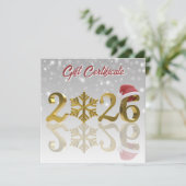 Geschenkgutschein Big Gold 2026 Holiday-Geschenkka (Stehend Vorderseite)