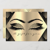 Geschenkgutschein Black Gold Lashes (Vorne/Hinten)