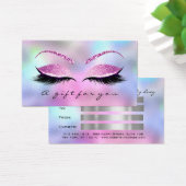 Geschenkgutschein Blaurosa Lash Extension Makeup (Schreibtisch)