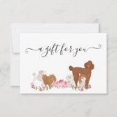 Geschenkgutschein Boarding Hunde Erwachsener Haust (Vorderseite)