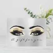 Geschenkgutschein Brawn Eye Gold Lash Schönheit Ma (Stehend Vorderseite)