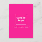 Geschenkgutschein "Business Pink" Begleitkarte (Rückseite)