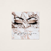 Geschenkgutschein Copper-Marmor Glitzer Lash Makeu (Vorderseite)