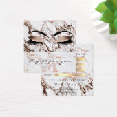 Geschenkgutschein Copper-Marmor Glitzer Lash Makeu (Schreibtisch)