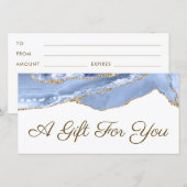 Geschenkgutschein "Cornflower Blue" (Vorne/Hinten)