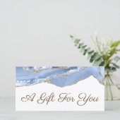 Geschenkgutschein "Cornflower Blue" (Stehend Vorderseite)