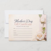 Geschenkgutschein der modernen Blumenmutter (Vorderseite)