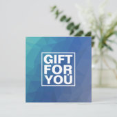 Geschenkgutschein der modernen Marine (Stehend Vorderseite)