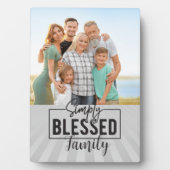 Geschenkgutschein! Einfach gesegnetes familiäres F Fotoplatte (Vorderseite)
