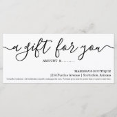 Geschenkgutschein | Einfach richtig (Vorderseite)