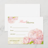 Geschenkgutschein "Elegante Peony Floral" (Vorne/Hinten)