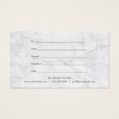 Geschenkgutschein "Elegante Woodland Garland Marmo (Rückseite)