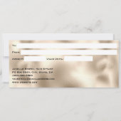 Geschenkgutschein "Eleganto Iridescent and Pearl F Einladung (Rückseite)