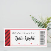 Geschenkgutschein Feiertagskarte (Stehend Vorderseite)