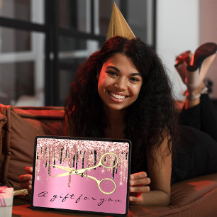 Geschenkgutschein Friseur Friseursalon Rosa Visitenkarte