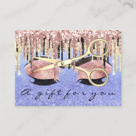 Geschenkgutschein Friseur Makeust Artist Lash Visitenkarte